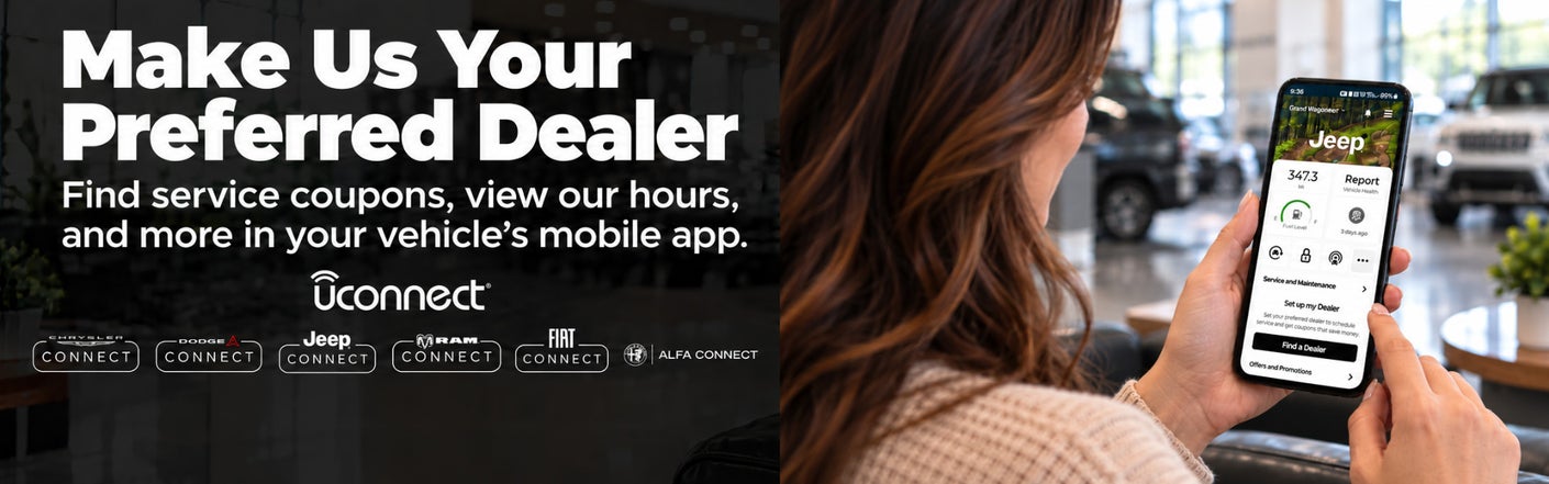 uconnect® make us your preferred dealer | M.J. McGuire Co CDJR in Rugby ND