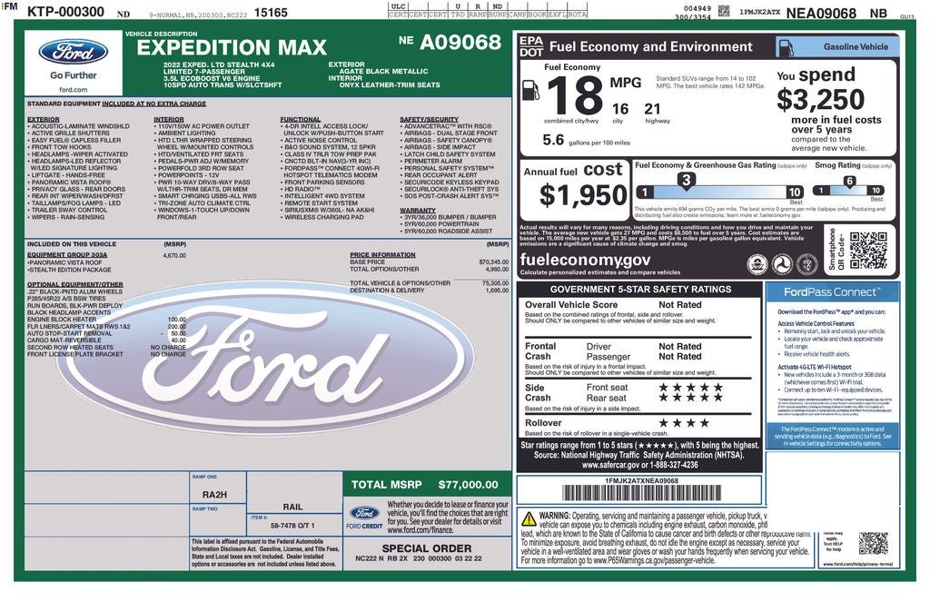 2022 Ford Expedition Limited MAX